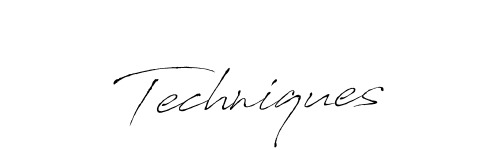 How to make Techniques signature? Antro_Vectra is a professional autograph style. Create handwritten signature for Techniques name. Techniques signature style 6 images and pictures png