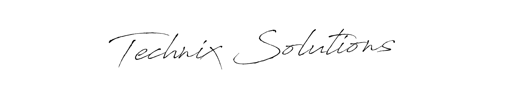 This is the best signature style for the Technix Solutions name. Also you like these signature font (Antro_Vectra). Mix name signature. Technix Solutions signature style 6 images and pictures png