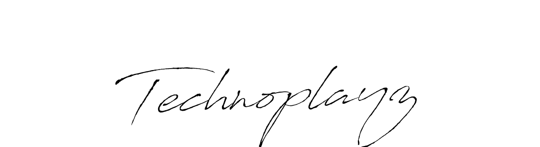 How to make Technoplayz signature? Antro_Vectra is a professional autograph style. Create handwritten signature for Technoplayz name. Technoplayz signature style 6 images and pictures png
