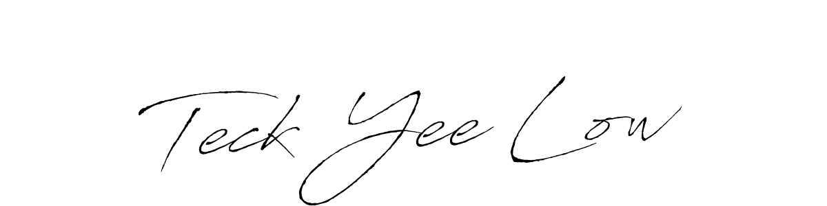 You should practise on your own different ways (Antro_Vectra) to write your name (Teck Yee Low) in signature. don't let someone else do it for you. Teck Yee Low signature style 6 images and pictures png