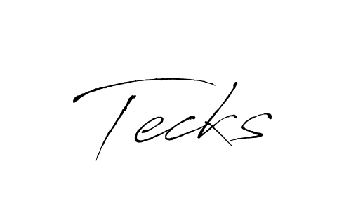 How to make Tecks signature? Antro_Vectra is a professional autograph style. Create handwritten signature for Tecks name. Tecks signature style 6 images and pictures png