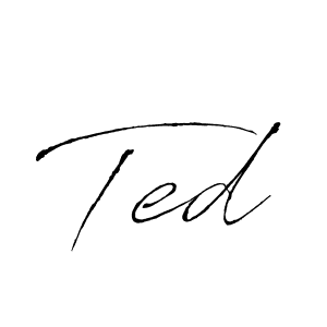 Design your own signature with our free online signature maker. With this signature software, you can create a handwritten (Antro_Vectra) signature for name Ted. Ted signature style 6 images and pictures png