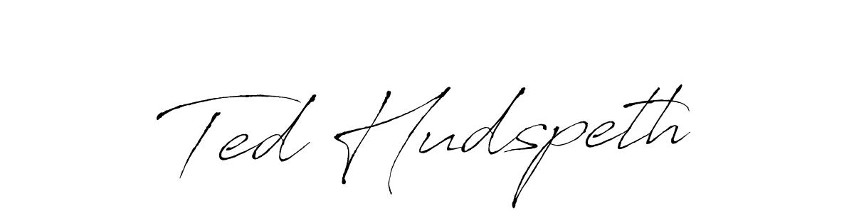 How to make Ted Hudspeth name signature. Use Antro_Vectra style for creating short signs online. This is the latest handwritten sign. Ted Hudspeth signature style 6 images and pictures png