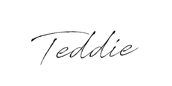 Design your own signature with our free online signature maker. With this signature software, you can create a handwritten (Antro_Vectra) signature for name Teddie. Teddie signature style 6 images and pictures png