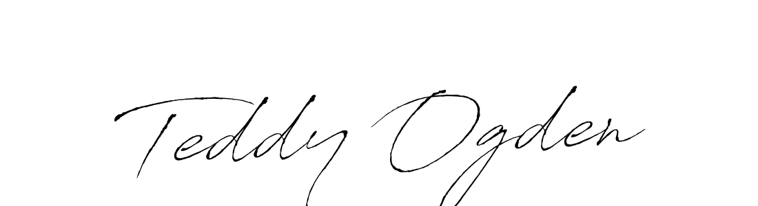 Make a beautiful signature design for name Teddy Ogden. With this signature (Antro_Vectra) style, you can create a handwritten signature for free. Teddy Ogden signature style 6 images and pictures png