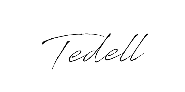 Make a beautiful signature design for name Tedell. With this signature (Antro_Vectra) style, you can create a handwritten signature for free. Tedell signature style 6 images and pictures png