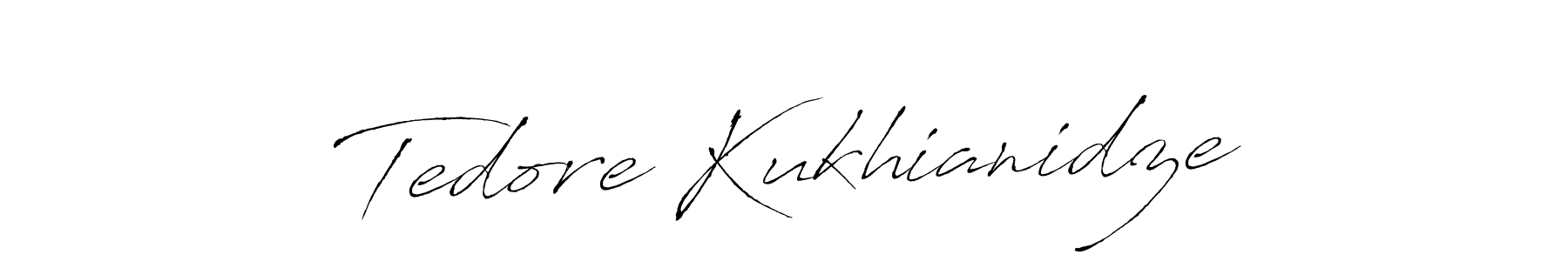 Design your own signature with our free online signature maker. With this signature software, you can create a handwritten (Antro_Vectra) signature for name Tedore Kukhianidze. Tedore Kukhianidze signature style 6 images and pictures png