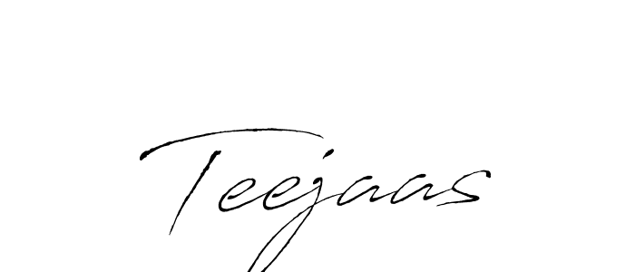 Design your own signature with our free online signature maker. With this signature software, you can create a handwritten (Antro_Vectra) signature for name Teejaas. Teejaas signature style 6 images and pictures png