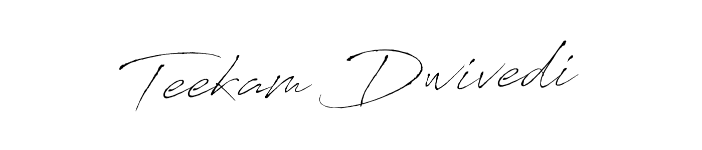 The best way (Antro_Vectra) to make a short signature is to pick only two or three words in your name. The name Teekam Dwivedi include a total of six letters. For converting this name. Teekam Dwivedi signature style 6 images and pictures png