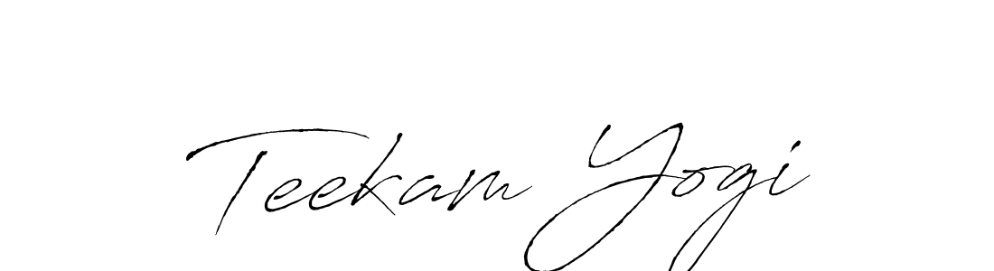 Design your own signature with our free online signature maker. With this signature software, you can create a handwritten (Antro_Vectra) signature for name Teekam Yogi. Teekam Yogi signature style 6 images and pictures png