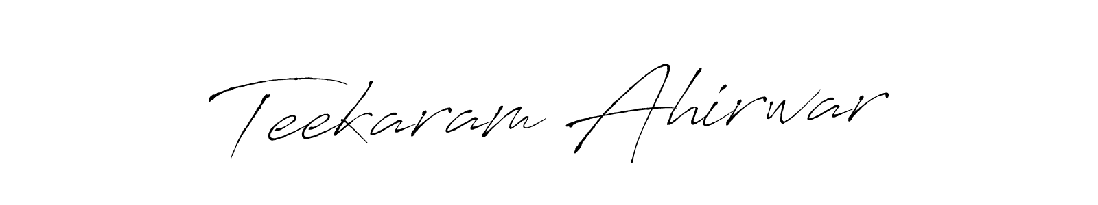 Use a signature maker to create a handwritten signature online. With this signature software, you can design (Antro_Vectra) your own signature for name Teekaram Ahirwar. Teekaram Ahirwar signature style 6 images and pictures png