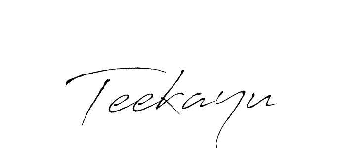 Create a beautiful signature design for name Teekayu. With this signature (Antro_Vectra) fonts, you can make a handwritten signature for free. Teekayu signature style 6 images and pictures png