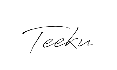 Create a beautiful signature design for name Teeku. With this signature (Antro_Vectra) fonts, you can make a handwritten signature for free. Teeku signature style 6 images and pictures png