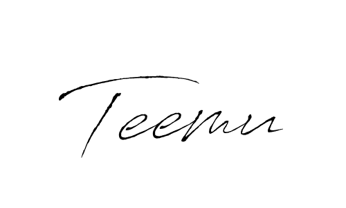 The best way (Antro_Vectra) to make a short signature is to pick only two or three words in your name. The name Teemu include a total of six letters. For converting this name. Teemu signature style 6 images and pictures png