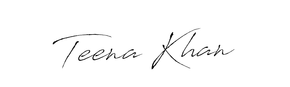 Antro_Vectra is a professional signature style that is perfect for those who want to add a touch of class to their signature. It is also a great choice for those who want to make their signature more unique. Get Teena Khan name to fancy signature for free. Teena Khan signature style 6 images and pictures png