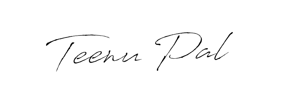 You should practise on your own different ways (Antro_Vectra) to write your name (Teenu Pal) in signature. don't let someone else do it for you. Teenu Pal signature style 6 images and pictures png