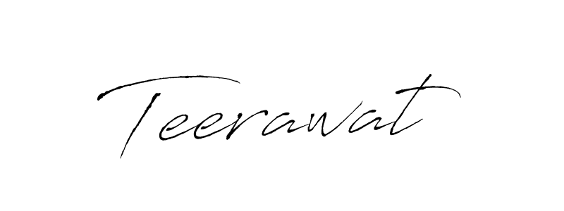 Make a beautiful signature design for name Teerawat. With this signature (Antro_Vectra) style, you can create a handwritten signature for free. Teerawat signature style 6 images and pictures png
