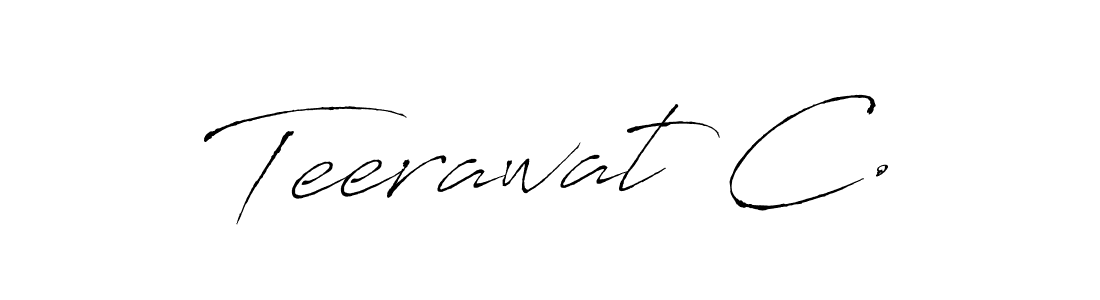 Make a beautiful signature design for name Teerawat C.. With this signature (Antro_Vectra) style, you can create a handwritten signature for free. Teerawat C. signature style 6 images and pictures png