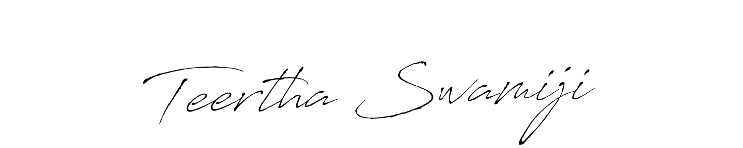 Make a beautiful signature design for name Teertha Swamiji. With this signature (Antro_Vectra) style, you can create a handwritten signature for free. Teertha Swamiji signature style 6 images and pictures png