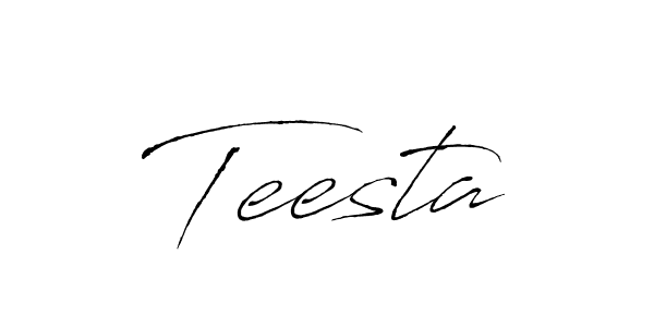 Design your own signature with our free online signature maker. With this signature software, you can create a handwritten (Antro_Vectra) signature for name Teesta. Teesta signature style 6 images and pictures png