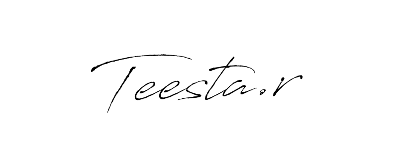 Antro_Vectra is a professional signature style that is perfect for those who want to add a touch of class to their signature. It is also a great choice for those who want to make their signature more unique. Get Teesta.r name to fancy signature for free. Teesta.r signature style 6 images and pictures png