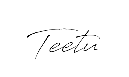 Design your own signature with our free online signature maker. With this signature software, you can create a handwritten (Antro_Vectra) signature for name Teetu. Teetu signature style 6 images and pictures png