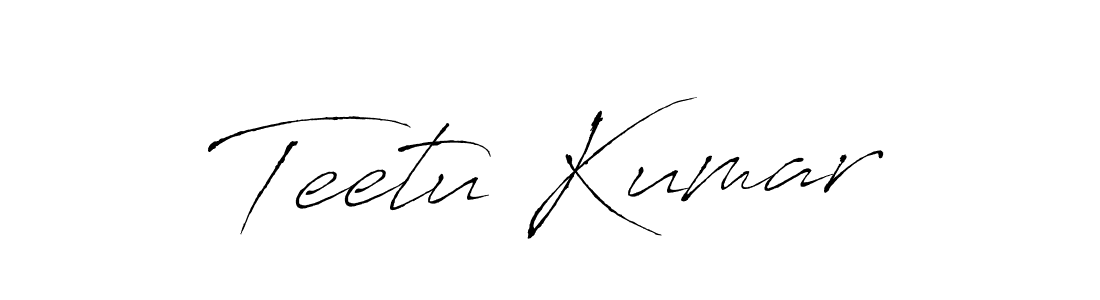 You should practise on your own different ways (Antro_Vectra) to write your name (Teetu Kumar) in signature. don't let someone else do it for you. Teetu Kumar signature style 6 images and pictures png