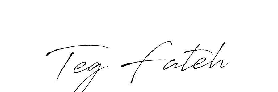 Design your own signature with our free online signature maker. With this signature software, you can create a handwritten (Antro_Vectra) signature for name Teg Fateh. Teg Fateh signature style 6 images and pictures png