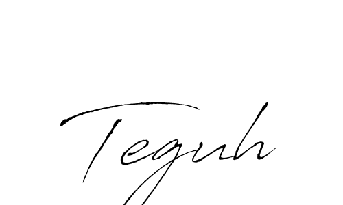 Make a beautiful signature design for name Teguh. With this signature (Antro_Vectra) style, you can create a handwritten signature for free. Teguh signature style 6 images and pictures png