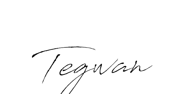 Use a signature maker to create a handwritten signature online. With this signature software, you can design (Antro_Vectra) your own signature for name Tegwan. Tegwan signature style 6 images and pictures png