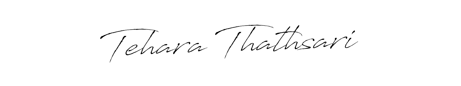 Antro_Vectra is a professional signature style that is perfect for those who want to add a touch of class to their signature. It is also a great choice for those who want to make their signature more unique. Get Tehara Thathsari name to fancy signature for free. Tehara Thathsari signature style 6 images and pictures png