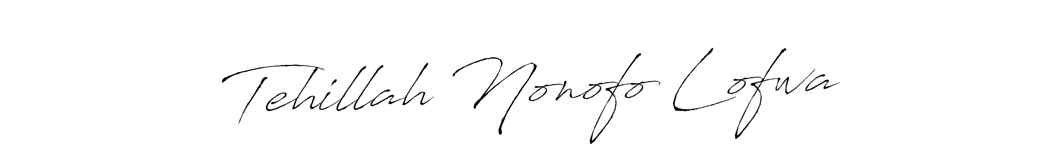 if you are searching for the best signature style for your name Tehillah Nonofo Lofwa. so please give up your signature search. here we have designed multiple signature styles  using Antro_Vectra. Tehillah Nonofo Lofwa signature style 6 images and pictures png