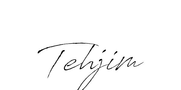 Antro_Vectra is a professional signature style that is perfect for those who want to add a touch of class to their signature. It is also a great choice for those who want to make their signature more unique. Get Tehjim name to fancy signature for free. Tehjim signature style 6 images and pictures png