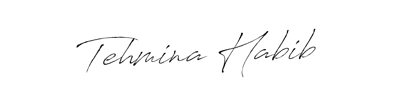 The best way (Antro_Vectra) to make a short signature is to pick only two or three words in your name. The name Tehmina Habib include a total of six letters. For converting this name. Tehmina Habib signature style 6 images and pictures png