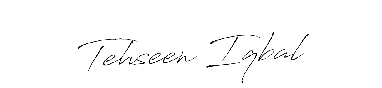 Tehseen Iqbal stylish signature style. Best Handwritten Sign (Antro_Vectra) for my name. Handwritten Signature Collection Ideas for my name Tehseen Iqbal. Tehseen Iqbal signature style 6 images and pictures png