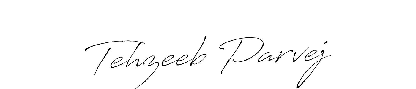 Tehzeeb Parvej stylish signature style. Best Handwritten Sign (Antro_Vectra) for my name. Handwritten Signature Collection Ideas for my name Tehzeeb Parvej. Tehzeeb Parvej signature style 6 images and pictures png