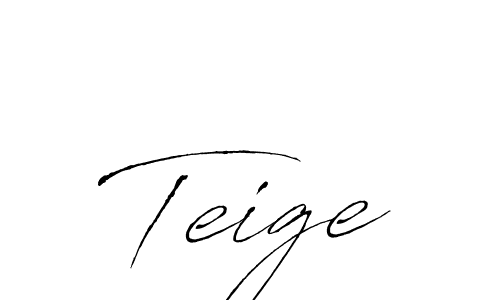 Create a beautiful signature design for name Teige. With this signature (Antro_Vectra) fonts, you can make a handwritten signature for free. Teige signature style 6 images and pictures png