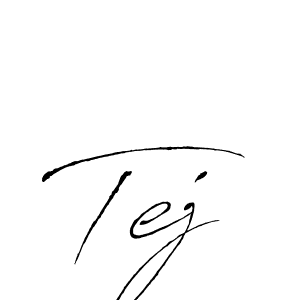 Design your own signature with our free online signature maker. With this signature software, you can create a handwritten (Antro_Vectra) signature for name Tej. Tej signature style 6 images and pictures png