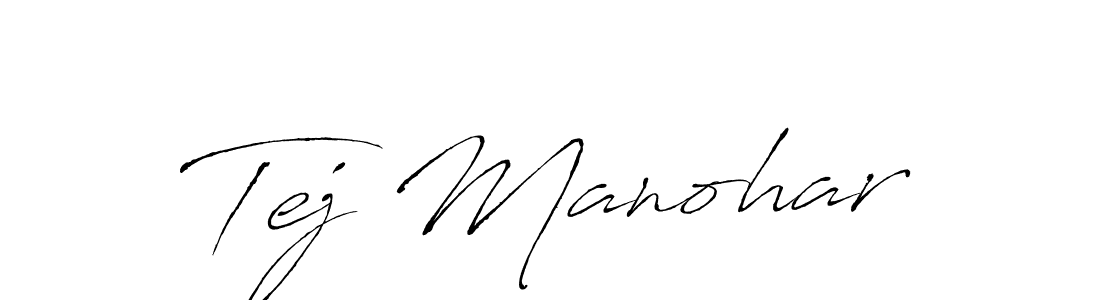 if you are searching for the best signature style for your name Tej Manohar. so please give up your signature search. here we have designed multiple signature styles  using Antro_Vectra. Tej Manohar signature style 6 images and pictures png