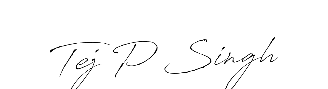 How to make Tej P Singh name signature. Use Antro_Vectra style for creating short signs online. This is the latest handwritten sign. Tej P Singh signature style 6 images and pictures png