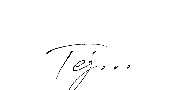 if you are searching for the best signature style for your name Tej.... so please give up your signature search. here we have designed multiple signature styles  using Antro_Vectra. Tej... signature style 6 images and pictures png