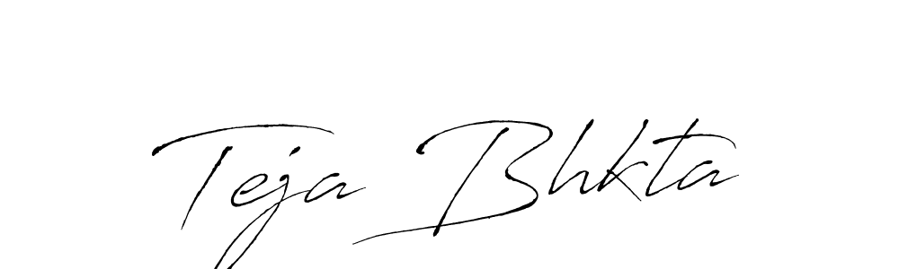 Teja Bhkta stylish signature style. Best Handwritten Sign (Antro_Vectra) for my name. Handwritten Signature Collection Ideas for my name Teja Bhkta. Teja Bhkta signature style 6 images and pictures png