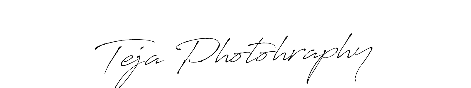 Antro_Vectra is a professional signature style that is perfect for those who want to add a touch of class to their signature. It is also a great choice for those who want to make their signature more unique. Get Teja Photohraphy name to fancy signature for free. Teja Photohraphy signature style 6 images and pictures png