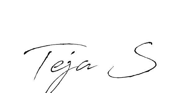 You should practise on your own different ways (Antro_Vectra) to write your name (Teja S) in signature. don't let someone else do it for you. Teja S signature style 6 images and pictures png