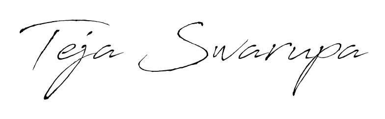 Turn your name Teja Swarupa into a signature brand with Antro_Vectra styling. Download in standard PNG or transparent format anytime. Teja Swarupa signature style 6 images and pictures png