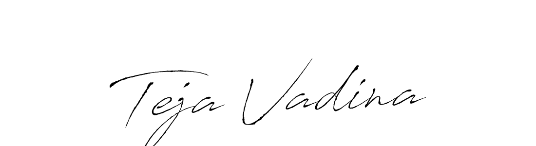 Make a short Teja Vadina signature style. Manage your documents anywhere anytime using Antro_Vectra. Create and add eSignatures, submit forms, share and send files easily. Teja Vadina signature style 6 images and pictures png