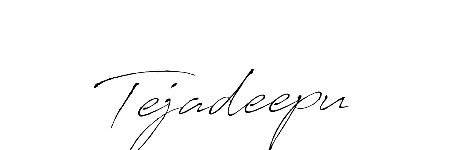 Design your own signature with our free online signature maker. With this signature software, you can create a handwritten (Antro_Vectra) signature for name Tejadeepu. Tejadeepu signature style 6 images and pictures png