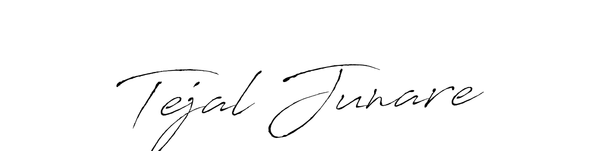 Also we have Tejal Junare name is the best signature style. Create professional handwritten signature collection using Antro_Vectra autograph style. Tejal Junare signature style 6 images and pictures png