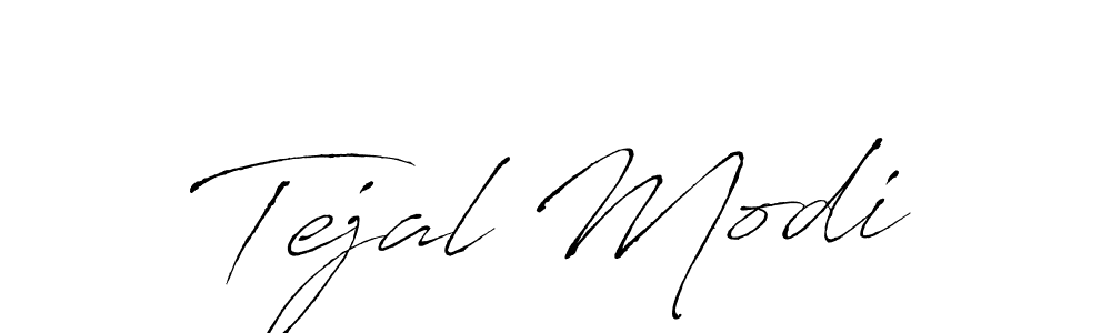 Design your own signature with our free online signature maker. With this signature software, you can create a handwritten (Antro_Vectra) signature for name Tejal Modi. Tejal Modi signature style 6 images and pictures png