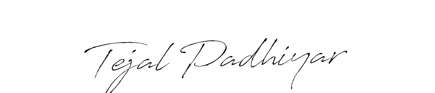 Design your own signature with our free online signature maker. With this signature software, you can create a handwritten (Antro_Vectra) signature for name Tejal Padhiyar. Tejal Padhiyar signature style 6 images and pictures png